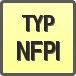 Piktogram - Typ: NFPl